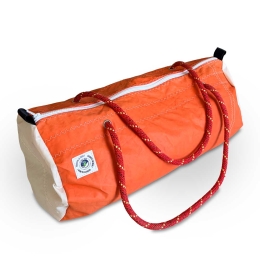 Sac de Sport Polochon orange et blanc
